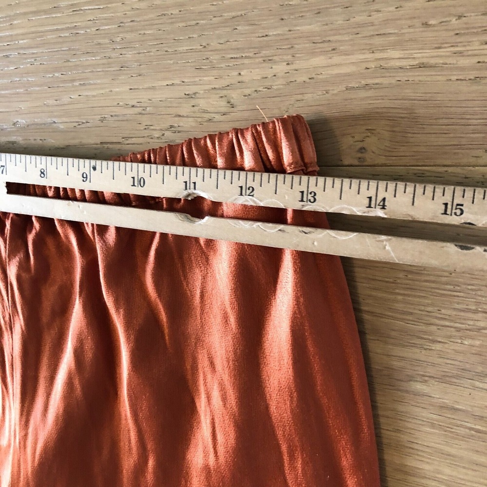 DISSH Simone Orange Satin Bias Cut Pants- Orange, AU 10 US 6 - Picture 5 of 13